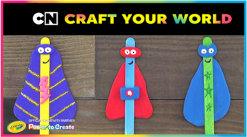 Craft Your World | How to make a popsicle stick superhero